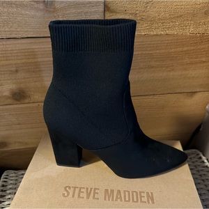 Steve Madden Black Heeled Boots